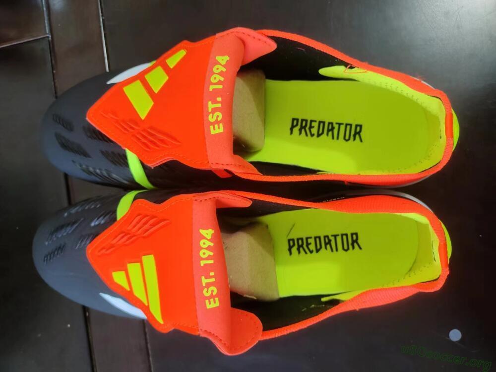 Adidas Predator Elite Foldover Tongue FG Football Boots - Black/White/Red