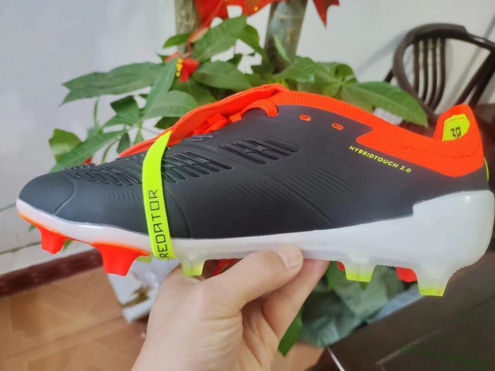 Adidas Predator Elite Foldover Tongue FG Football Boots - Black/White/Red