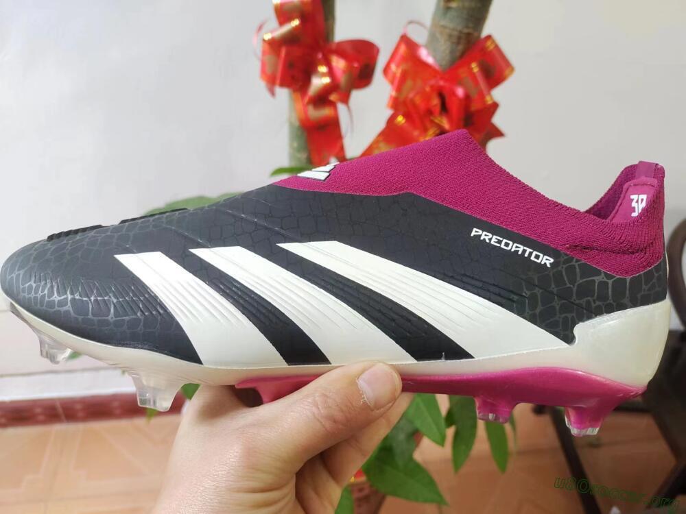 Adidas Predator Accuracy+ FG Football Boots - Black/White/Pink