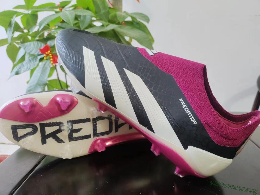 Adidas Predator Accuracy+ FG Football Boots - Black/White/Pink