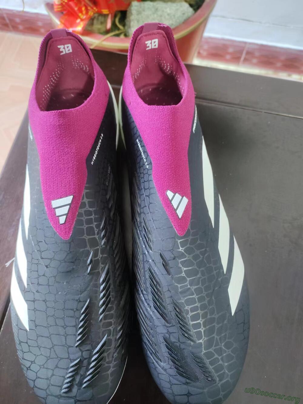 Adidas Predator Accuracy+ FG Football Boots - Black/White/Pink