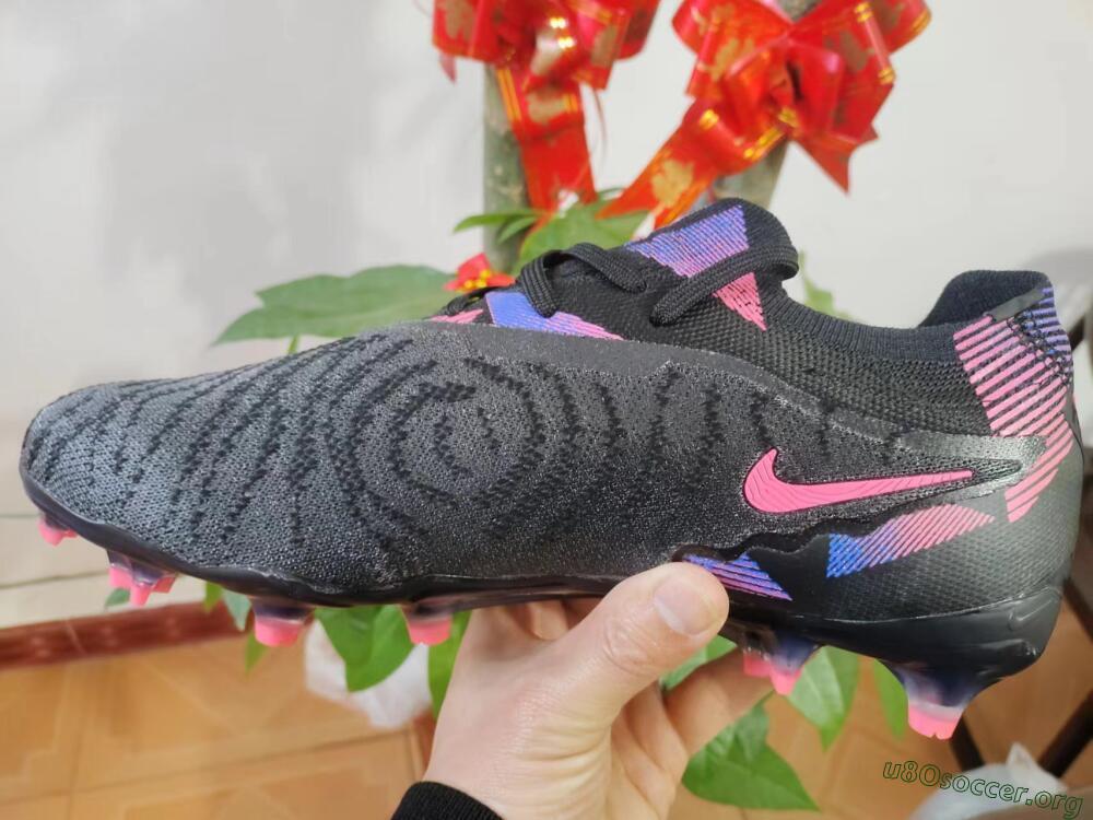 Nike Phantom GX Elite FG Football Boots - Black/Pink/Blue
