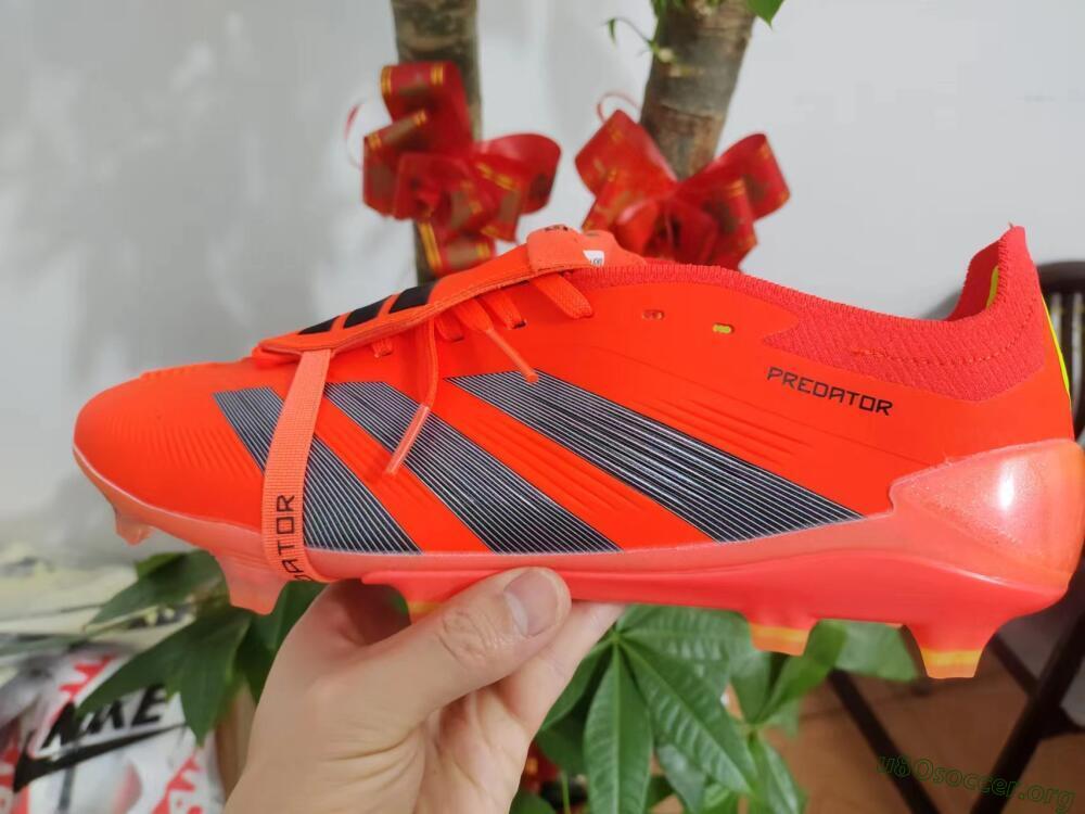 Adidas Predator Elite Foldover Tongue FG Football Boots - Red/Black/Yellow