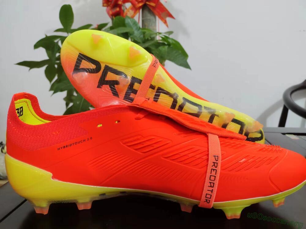 Adidas Predator Elite Foldover Tongue FG Football Boots - Red/Black/Yellow