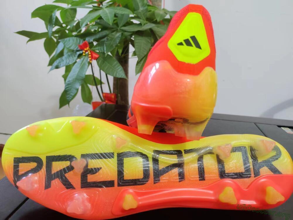 Adidas Predator Elite Foldover Tongue FG Football Boots - Red/Black/Yellow