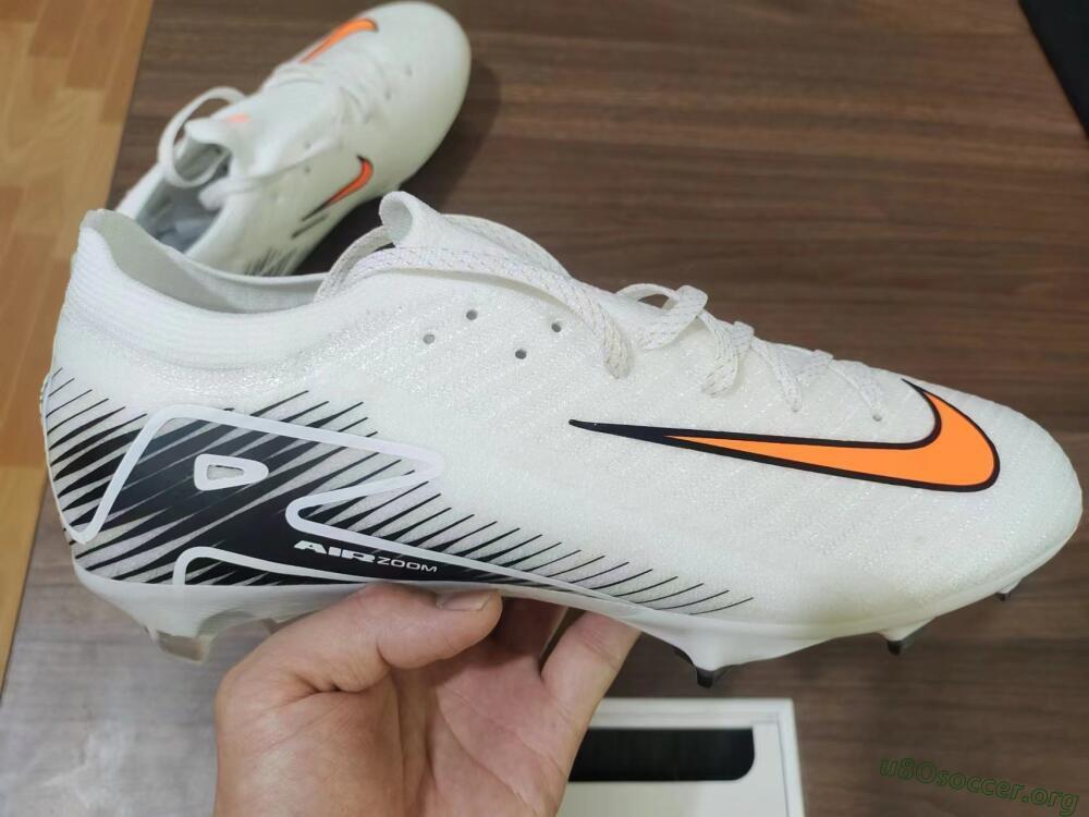 Nike Air Zoom Mercurial Vapor 16 Elite FG Football Boots - White/Orange/Black