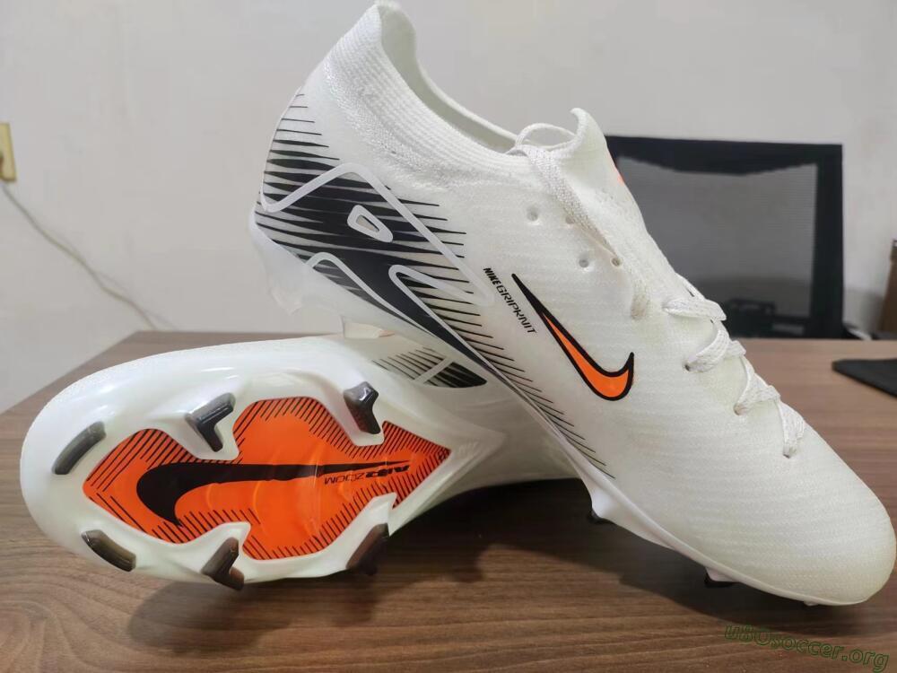 Nike Air Zoom Mercurial Vapor 16 Elite FG Football Boots - White/Orange/Black
