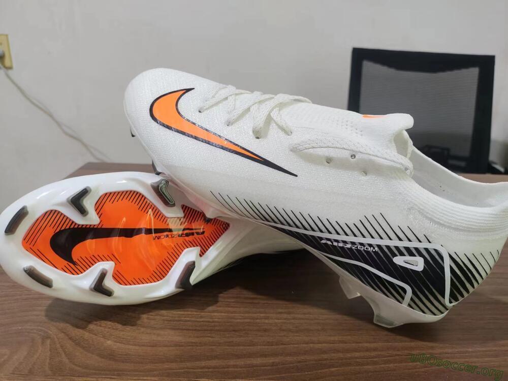 Nike Air Zoom Mercurial Vapor 16 Elite FG Football Boots - White/Orange/Black
