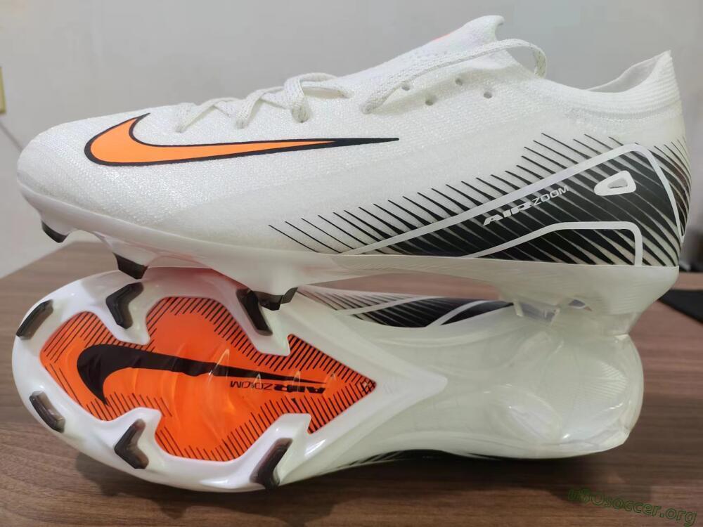 Nike Air Zoom Mercurial Vapor 16 Elite FG Football Boots - White/Orange/Black