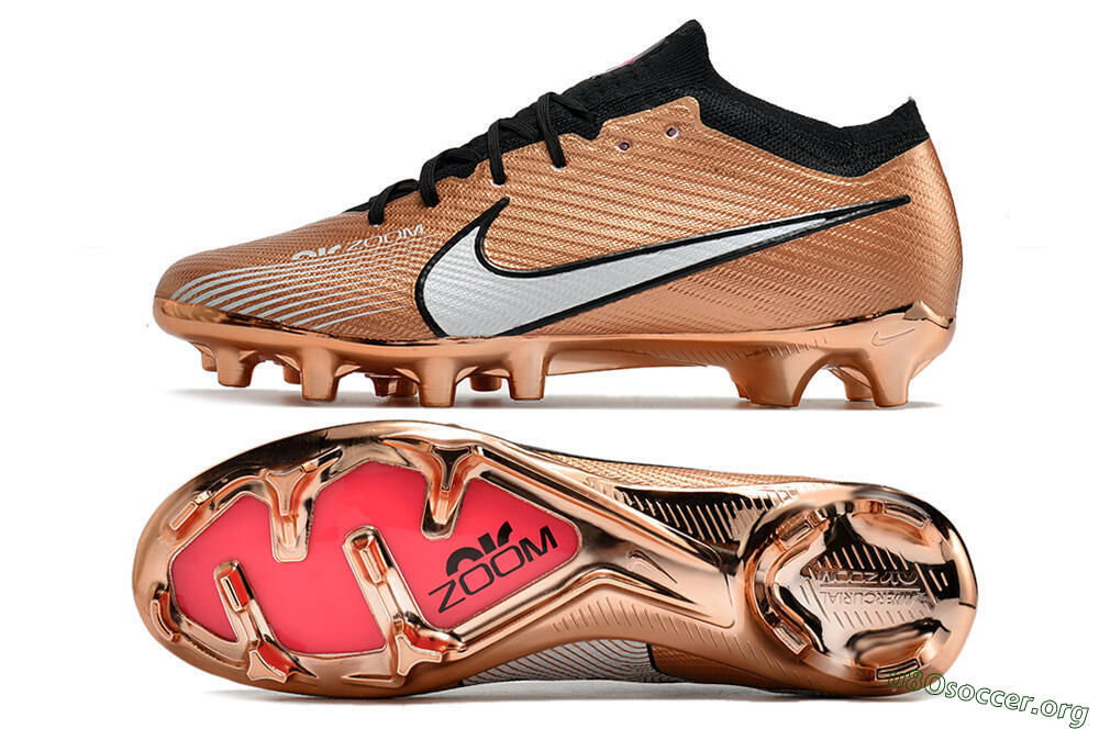 Nike Air Zoom Mercurial Vapor 15 Elite FG Football Boots - Gold/White/Black 1