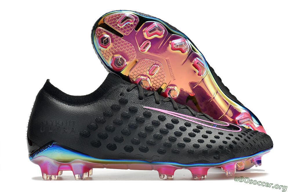 Nike Phantom Ultra Venom FG Football Boots - Black/Pink 2