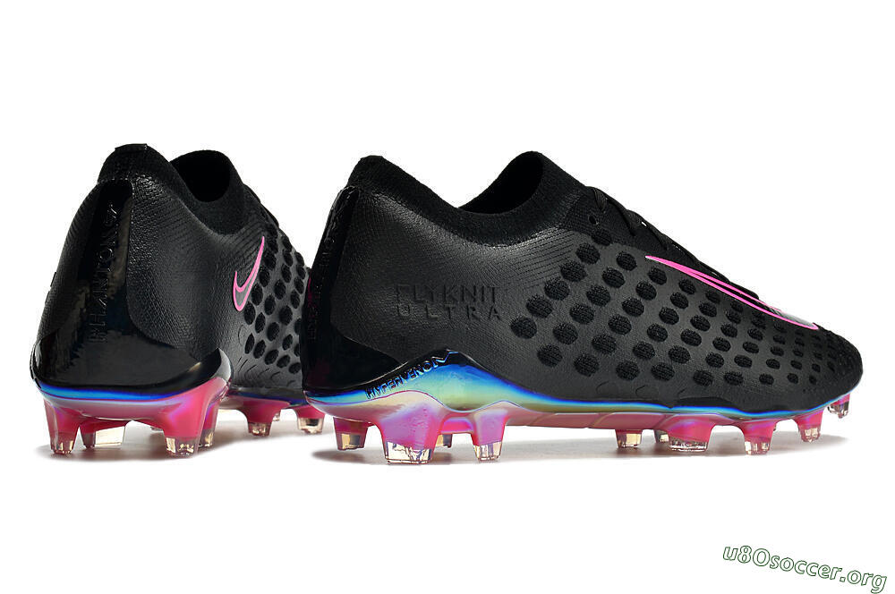 Nike Phantom Ultra Venom FG Football Boots - Black/Pink 6