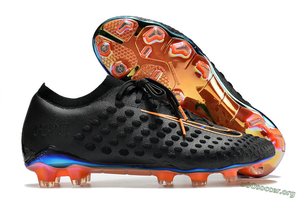 Nike Phantom Ultra Venom FG Football Boots - Black/Orange 2