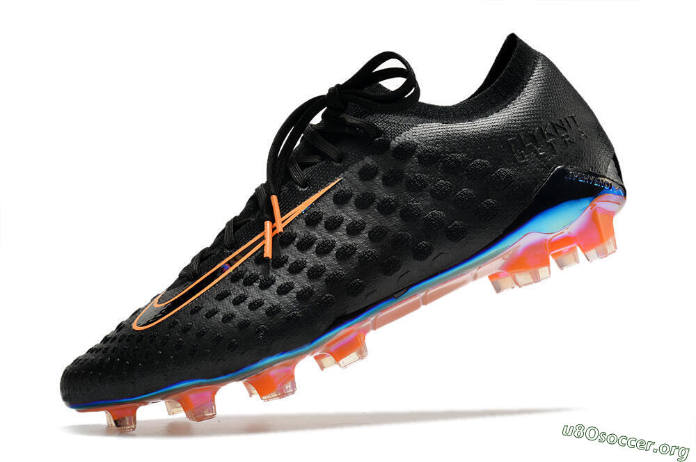 Nike Phantom Ultra Venom FG Football Boots - Black/Orange 5