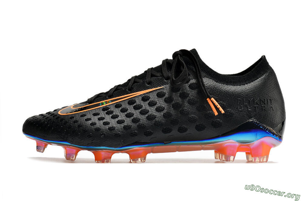 Nike Phantom Ultra Venom FG Football Boots - Black/Orange 3