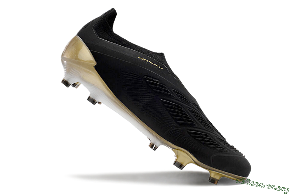 Adidas Predator Accuracy+ FG Football Boots - Black/White/Gold 4