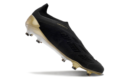 Adidas Predator Accuracy+ FG Football Boots - Black/White/Gold
