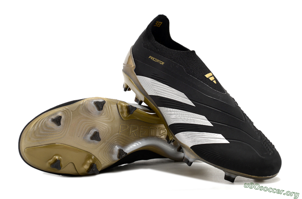 Adidas Predator Accuracy+ FG Football Boots - Black/White/Gold 0