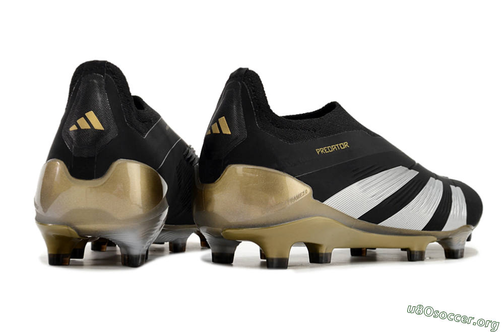 Adidas Predator Accuracy+ FG Football Boots - Black/White/Gold 6