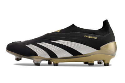 Adidas Predator Accuracy+ FG Football Boots - Black/White/Gold