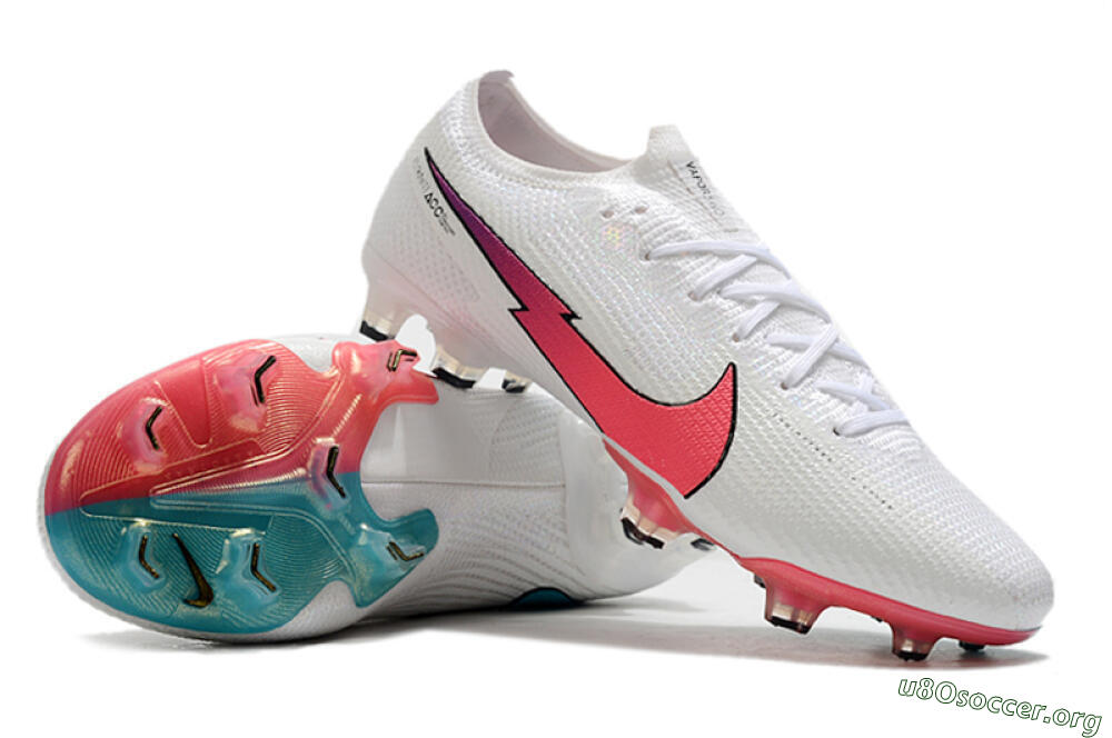 Nike Air Zoom Mercurial Vapor 13 Elite FG Football Boots - White/Red/Blue 4