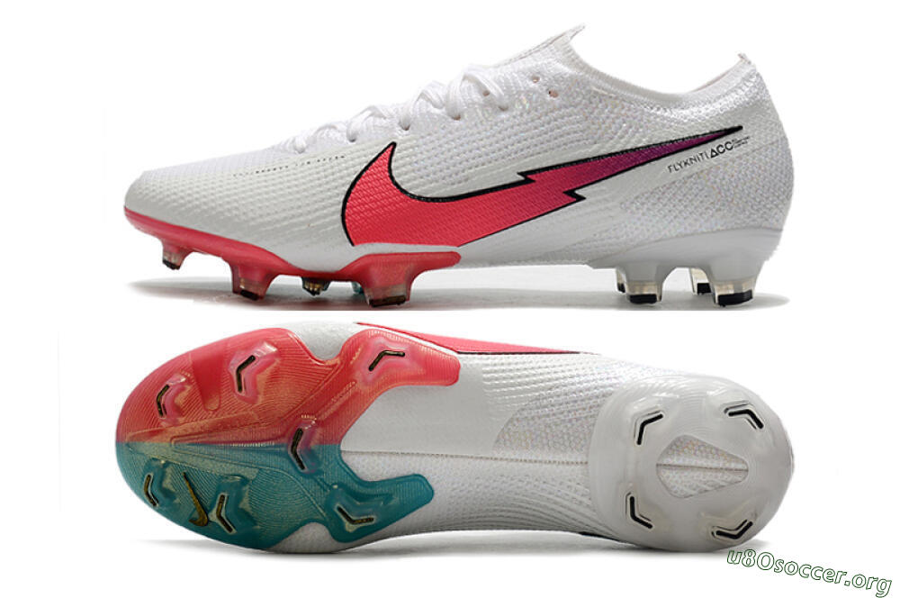 Nike Air Zoom Mercurial Vapor 13 Elite FG Football Boots - White/Red/Blue 1