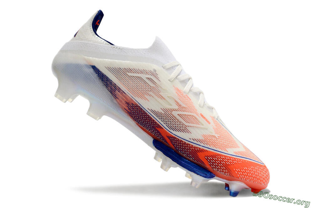 Adidas F50 Adizero FG Football Boots - Red/Blue/White 4