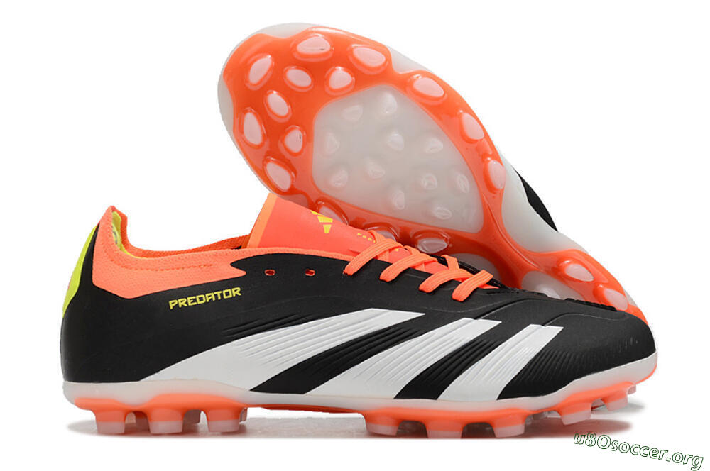 Adidas Predator 24 Elite AG Football Boots - Black/white/Red/Yellow 2