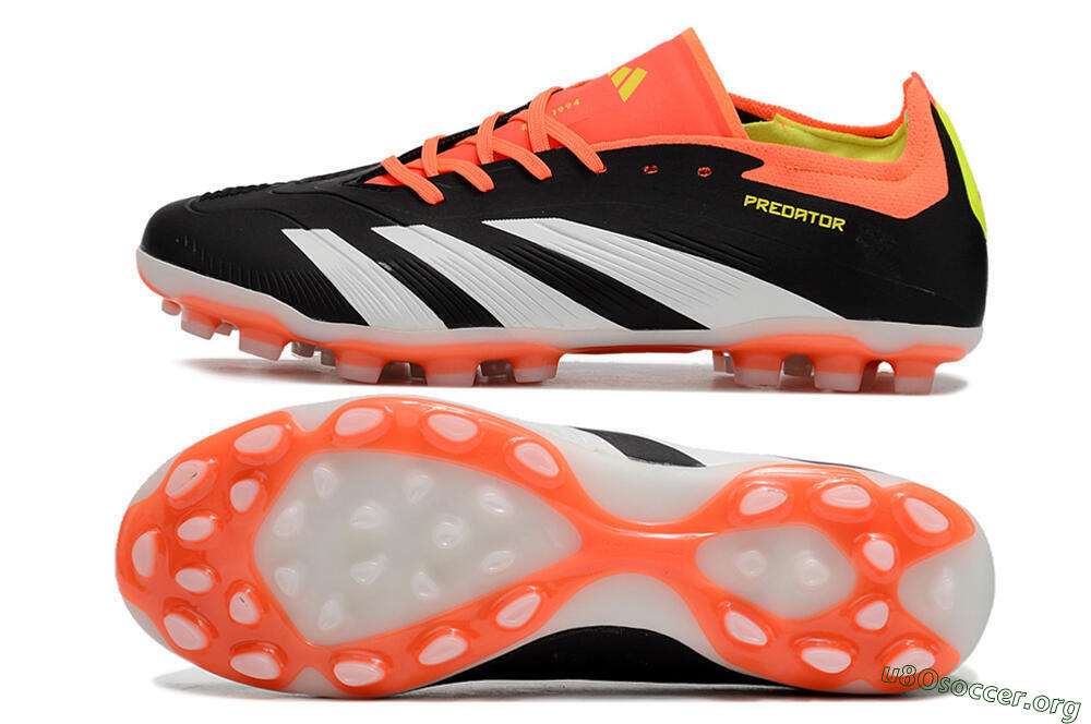 Adidas Predator 24 Elite AG Football Boots - Black/white/Red/Yellow 1