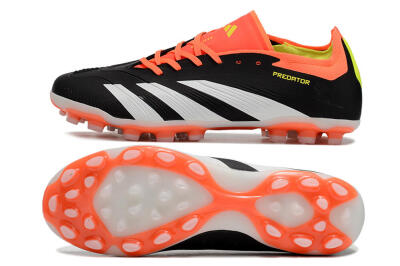 Adidas Predator 24 Elite AG Football Boots - Black/white/Red/Yellow