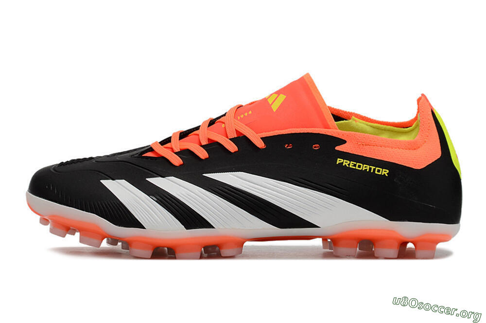 Adidas Predator 24 Elite AG Football Boots - Black/white/Red/Yellow 3