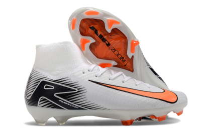 Nike Air Zoom Mercurial Superfly 10 Elite FG Football Boots - White/Orange/Black