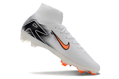 Nike Air Zoom Mercurial Superfly 10 Elite FG Football Boots - White/Orange/Black