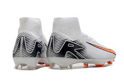 Nike Air Zoom Mercurial Superfly 10 Elite FG Football Boots - White/Orange/Black