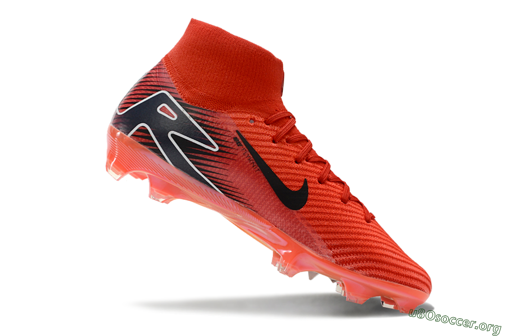 Nike Air Zoom Mercurial Superfly 10 Elite FG Football Boots - Red/Black/White 4