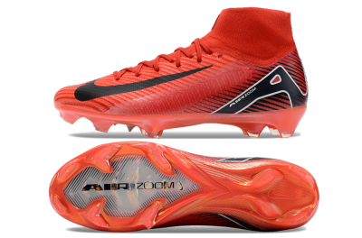 Nike Air Zoom Mercurial Superfly 10 Elite FG Football Boots - Red/Black/White