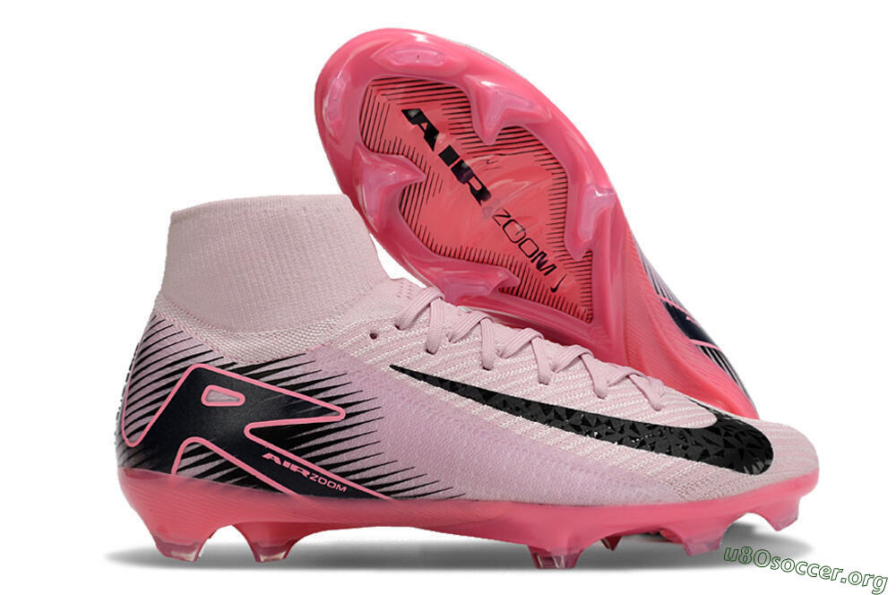 Nike Air Zoom Mercurial Superfly 10 Elite FG Football Boots - Pink/Black 2