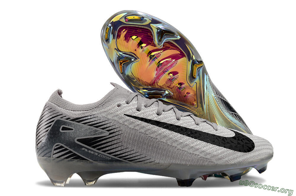 Nike Air Zoom Mercurial Vapor 16 Elite FG Football Boots - Grey/Black/Gold 2