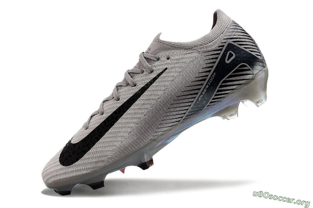 Nike Air Zoom Mercurial Vapor 16 Elite FG Football Boots - Grey/Black/Gold 5