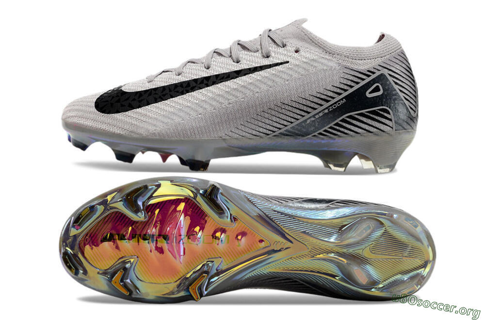 Nike Air Zoom Mercurial Vapor 16 Elite FG Football Boots - Grey/Black/Gold 1