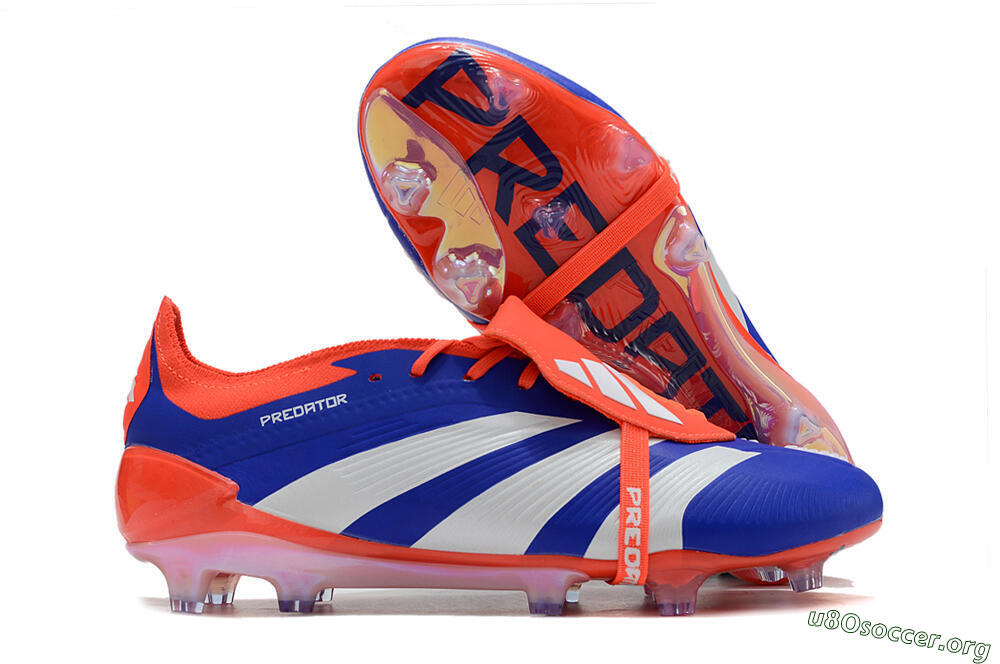 Adidas Predator Elite Foldover Tongue FG Football Boots - Blue/White/Red 2