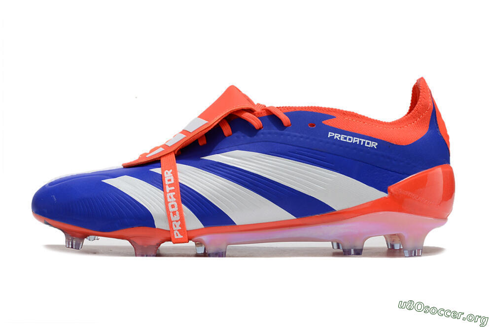 Adidas Predator Elite Foldover Tongue FG Football Boots - Blue/White/Red 3