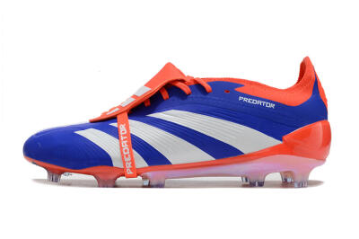 Adidas Predator Elite Foldover Tongue FG Football Boots - Blue/White/Red
