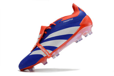 Adidas Predator Elite Foldover Tongue FG Football Boots - Blue/White/Red