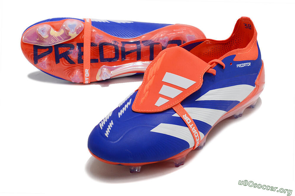Adidas Predator Elite Foldover Tongue FG Football Boots - Blue/White/Red 0