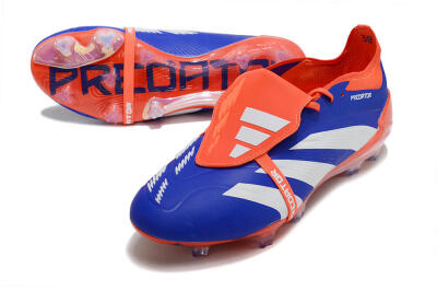 Adidas Predator Elite Foldover Tongue FG Football Boots - Blue/White/Red