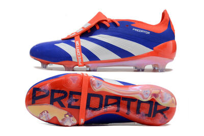 Adidas Predator Elite Foldover Tongue FG Football Boots - Blue/White/Red