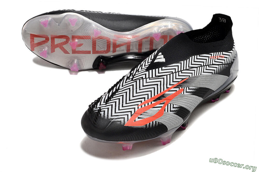 Adidas Predator+ 24 Elite Laceless FG Football Boots - White/Black/Silver 0