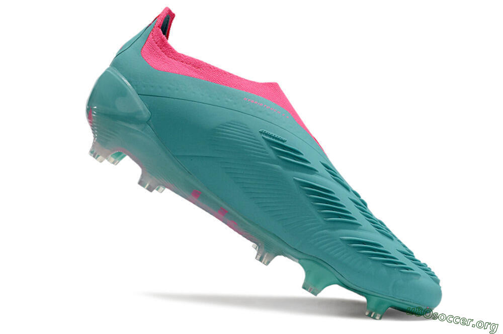 Adidas Predator+ 24 Elite Laceless FG Football Boots - Jade/Pink/Purple 4