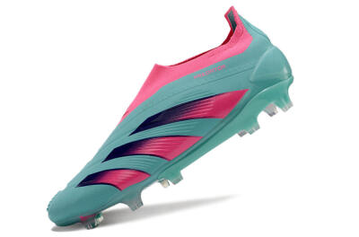 Adidas Predator+ 24 Elite Laceless FG Football Boots - Jade/Pink/Purple